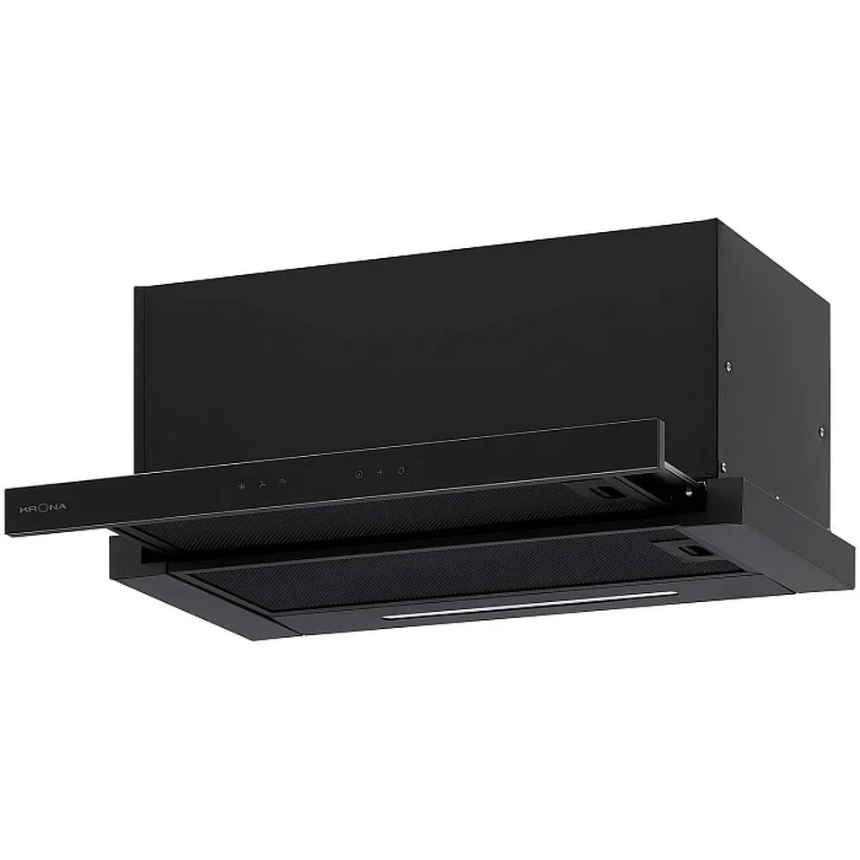 Фото Встраиваемая вытяжка KRONA KAMILLA F MAX 600 black SGC AO
