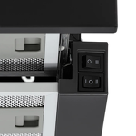 Превью картинка Встраиваемая вытяжка KRONA KAMILLA T 600 BLACK (2 мотора) #9