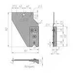 Превью картинка PULSE EASYBOX AS Крепления выдвижного фасада для артикулов серии EMB, цвет тёмно-серый (EMB-AS01DG) #4