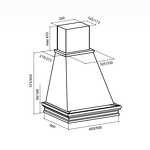 Превью картинка Вытяжка с багетом Lex VERONA 600 IVORY воздухоочиститель #7