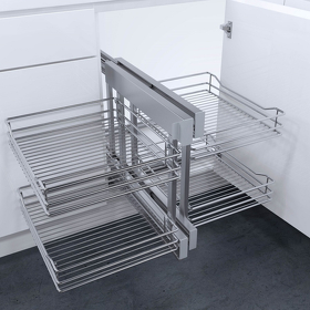 Картинка Vauth-Sagel Волшебный уголок COR FLEX CLASSIC, распашной фасад 600 мм, хром