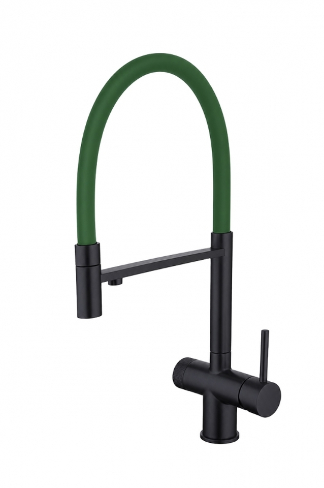 Фото Смеситель для кухни EMAR ЕС - 7024GRN Black