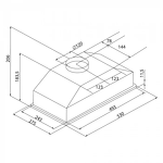 Превью картинка Полновстраиваемая вытяжка KRONA KATE 600 GLASS BLACK PB K #8