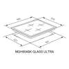 Превью картинка Газовая варочная панель Meferi MGH604WH GLASS ULTRA #2