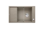 Превью картинка Гранитная мойка Blanсo ELON XL 6S SILGRANIT PuraDur серый беж с клапаном-автоматом InFino #1