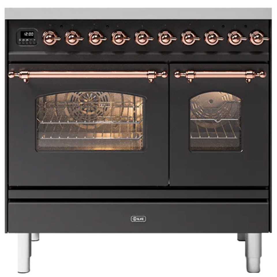 Фото Центр варочный ILVE PD09PNE3/MGP матовый графит (фурн. медь)