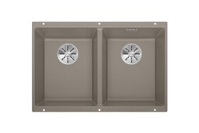 Картинка Blanсo SUBLINE 350/350-U SILGRANIT PuraDur серый беж с отв.арм. InFino