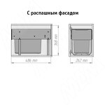 Превью картинка PULSE EASYBOX F30 Корзина встраиваемая для мусора выдвижная с доводчиком и крышкой-полкой, объём 19 (1x19) л, цвет тёмно-серый (EMB301-19DG) #3
