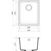 Превью картинка Гранитная мойка Omoikiri Kata 34-U-BL Artgranit/черный #2