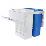 Превью картинка PULSE HAMPER LM60 Корзина для белья выдвижная, 2 емкости (35л+35л), напр.полн.выдв., плавн.закр., цвет белый (LHM602-70WT) #2