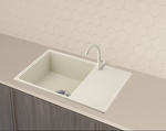 Превью картинка Кварцевая мойка Weissgauff WG 65002 Beige #2