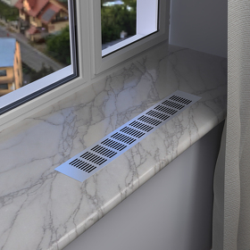 Картинка Duslar Решетка вентиляционная 500х80 мм, алюминий