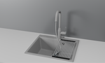 Превью картинка Смеситель для кухни GRANULA 8171, АЛЮМИНИУМ #2