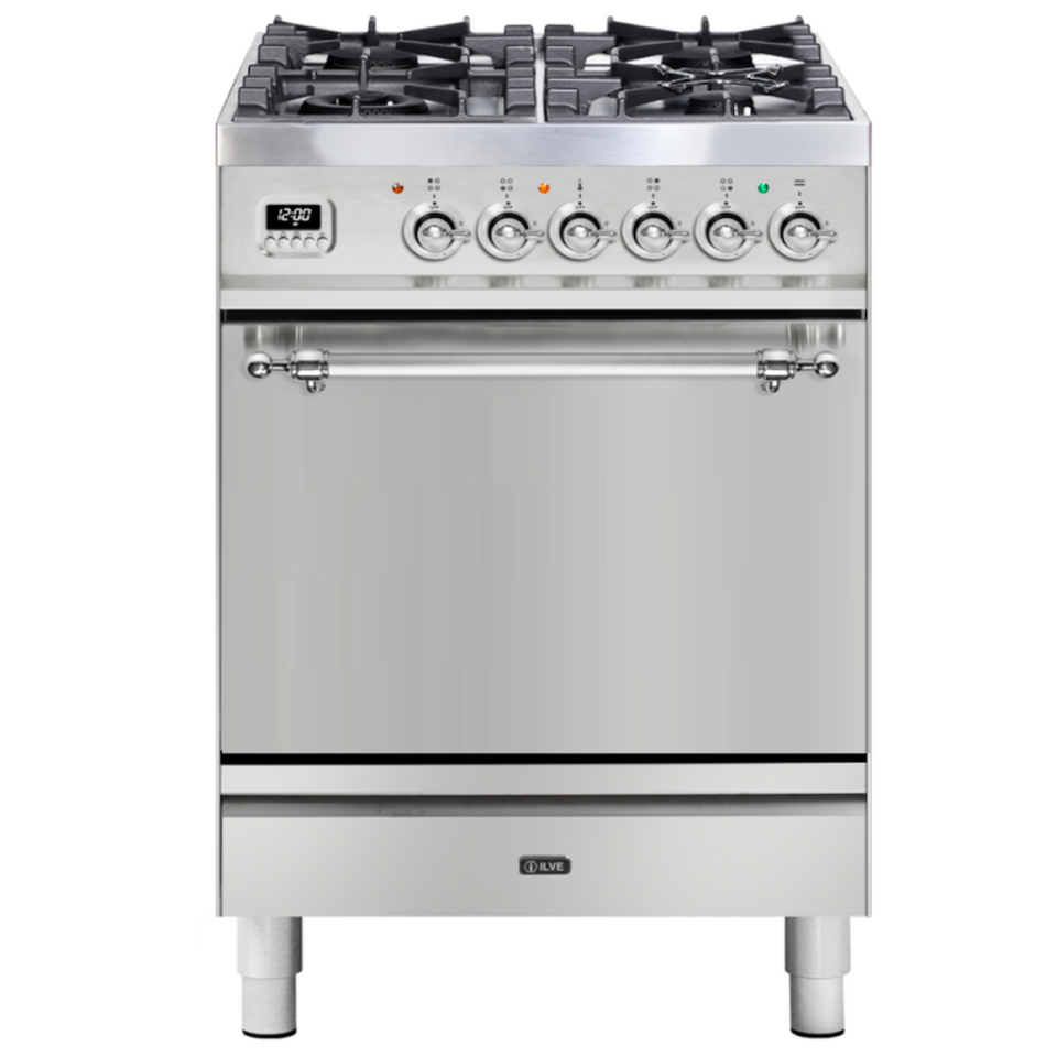 Фото Центр варочный ILVE P06DQNE3/SSC нержавеющая сталь (фурн. хром)