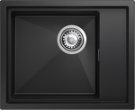Превью картинка Гранитная мойка Rivelato NOBILE 544-R 1-чаш 540*440 nero #1