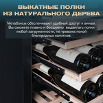 Превью картинка Шкаф винный  Meyvel Винный холодильник (шкаф) компрессорный MEYVEL MV98-KST3 (Slim) #21
