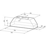 Превью картинка Полновстраиваемая вытяжка KRONA RUNA 600 black PB #12