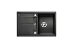 Превью картинка Гранитная мойка Blanсo METRA 45 S SILGRANIT PuraDur антрацит с клапаном-автоматом #1