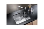 Превью картинка Металлическая мойка Blanсo ANDANO 500-U нерж.сталь зеркальная полировка с отв. арм. InFino #3