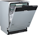 Превью картинка Посудомоечная машина 60см встраиваемая Weissgauff BDW 6151 Inverter Touch AutoOpen Infolight #4