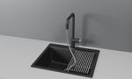Превью картинка Смеситель для кухни GRANULA 8173, ШВАРЦ #2