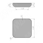 Превью картинка PULSE SuperGlide Подпятник квадратный, 30х30 мм, самоклеящийся (HR-A3030) #3