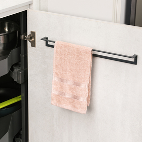 Картинка Duslar Держатель LEIA для полотенец, длина 550 мм, антрацит