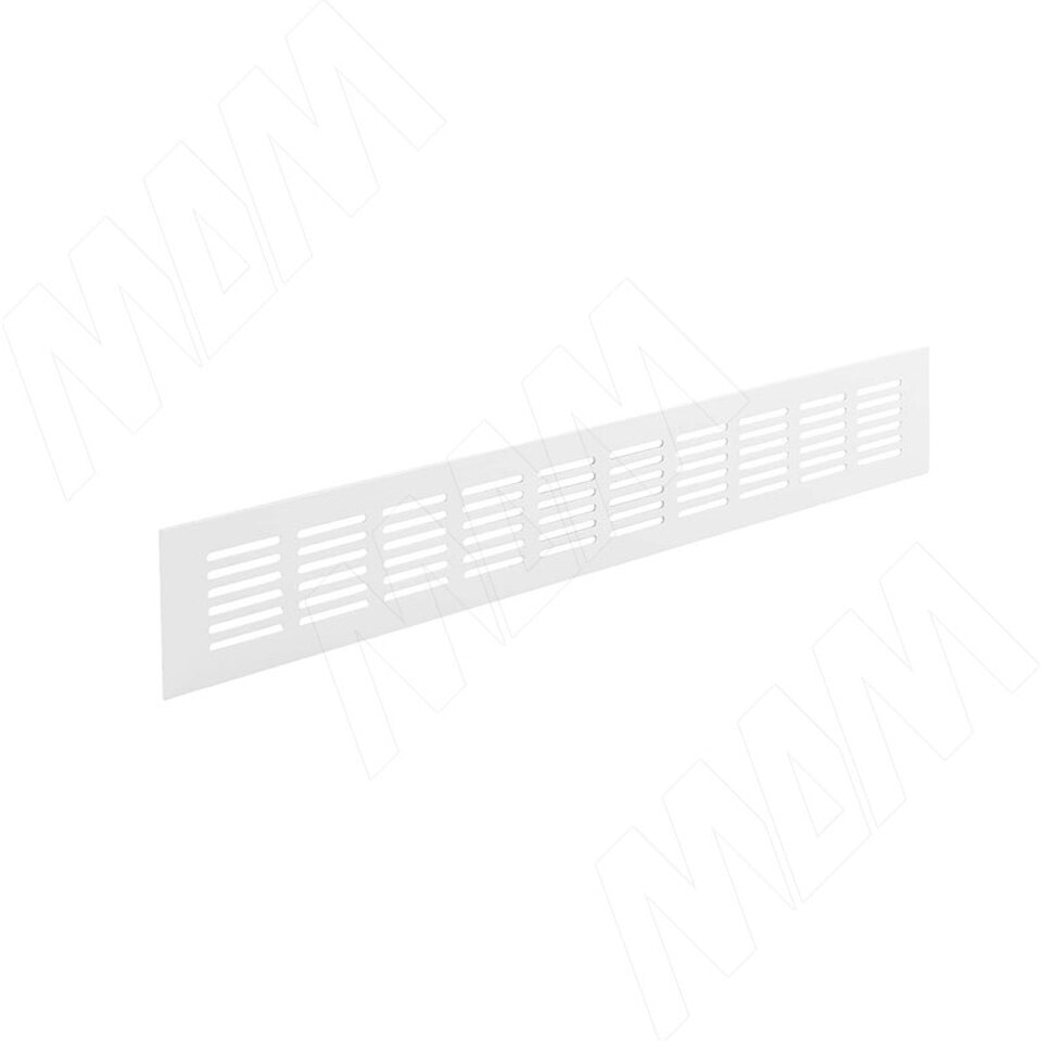 Фото PULSE Вентиляционная решетка универсальная, 400x60 мм, тип1, алюминий, цвет белый (VGA201060400WHE1)