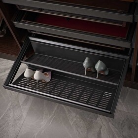 Картинка Duslar Выдвижная обувница PLANE ULTRA, ширина 862-868 мм, антрацит