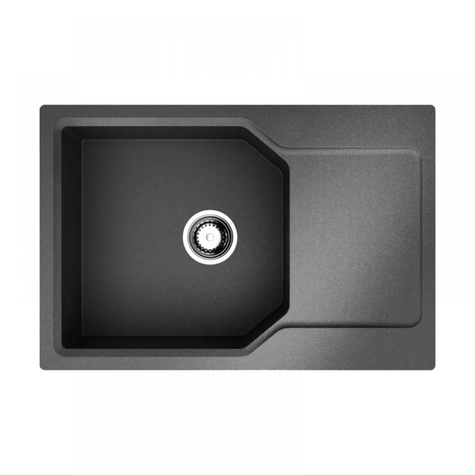 Фото Гранитная мойка Omoikiri Yonaka 78-LB-BL Artgranit/черный