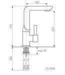 Превью картинка Смеситель для кухни Zigmund & Shtain ZS 0900 Осенняя трава #3