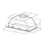 Превью картинка Полновстраиваемая вытяжка Lex Ghost 600 White #8