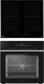 Картинка Haier духовой шкаф HOQ-P16AS5GB + индукционная варочная панель HHK-Y64TJVB