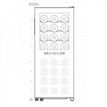 Превью картинка Шкаф винный  Винный холодильник (шкаф) термоэлектрический Dunavox DX-24.68DSC #2