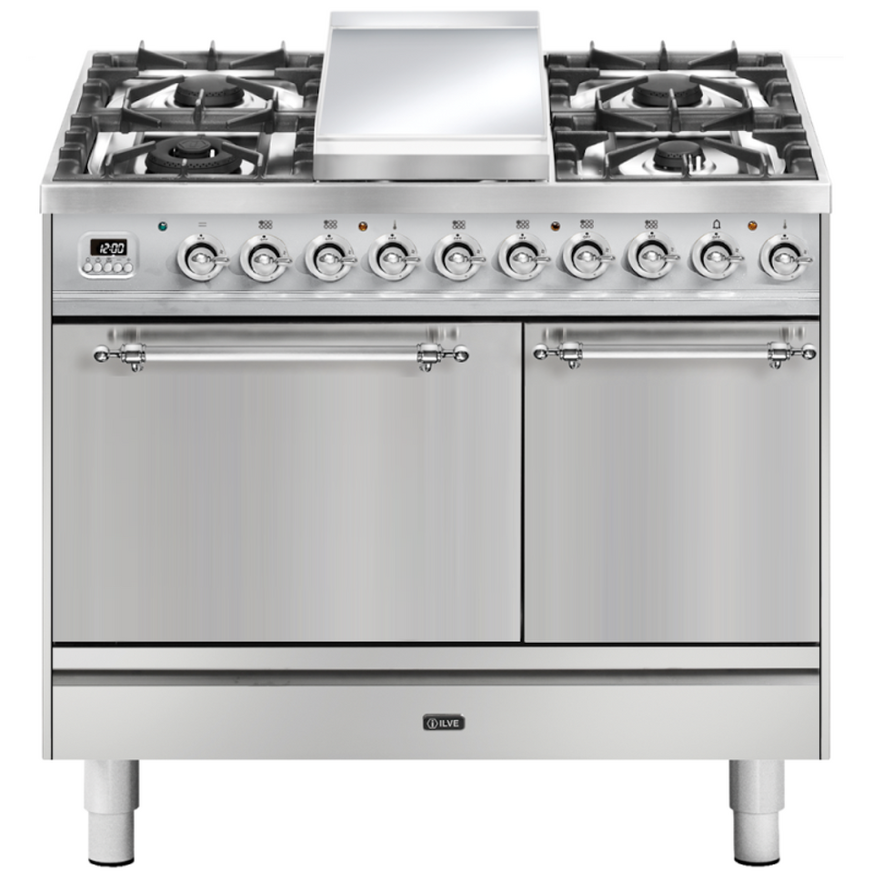 Фото Центр варочный ILVE PD10FQNE3/SSC нержавеющая сталь (фурн. хром)