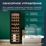 Превью картинка Шкаф винный  Meyvel Винный холодильник (шкаф) компрессорный MEYVEL MV38-CBF1-Next #16