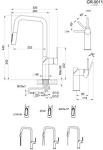 Превью картинка Смеситель для кухни GRANULA 9011, АРКТИК #4
