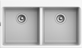 Картинка Rivelato AXEL 90-2D 2-чаши 870*520мм Белый 101