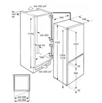 Превью картинка Встраиваемый холодильник с морозильной камерой Lex RBI 250.21 DF - холодильник встраиваемый #10