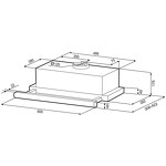 Превью картинка Встраиваемая вытяжка KRONA KAMILLA 600 SUPERNOVA W #11