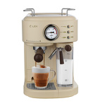Превью картинка Кофеварка Lex LXCM 3504-1, кофеварка с капучинатором и с контейнером для молока (бежевая) #1