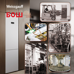 Превью картинка Холодильник с нижней морозилкой Weissgauff WRK 2010 D Inverter NoFrost White Soft Close #10