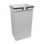Превью картинка Vibo SINGLE XL Ведро с ручками, пластик, объем 50л, H=570мм, цвет серый (XL50G) #1