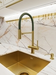 Превью картинка Смеситель для кухни EMAR ЕС - 7024GRN PVD Golden #2
