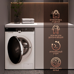 Превью картинка Стиральная машина с фронтальной загрузкой Weissgauff WM 4027 Inverter Steam #7