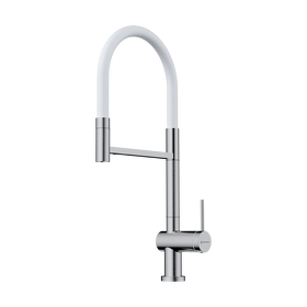 Картинка Omoikiri Kanto 2 Plus-SB латунь/нержавеющая сталь/белый