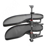 Превью картинка Vibo FLY MOON 3.0 LAMINA, механизм угловой пов., 2 полки, сплошной борт, с доводчиком, графит, левый (FLY3STM2SXVGFSE1) #1