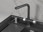 Превью картинка Смеситель для кухни GRANULA 5008, ЧЁРНЫЙ #1