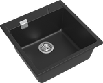 Превью картинка Кварцевая мойка Rivelato RAUM 50 1-чаша 500*510мм antracite #2
