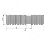Превью картинка PULSE Шкант пластиковый, 8x30 (8X30ПС) #2